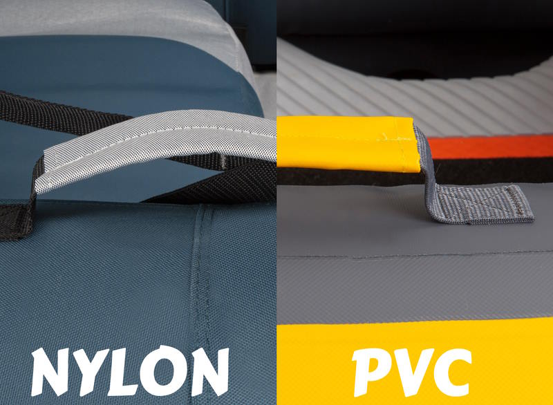 tipos de material de construccion del kayak hinchable