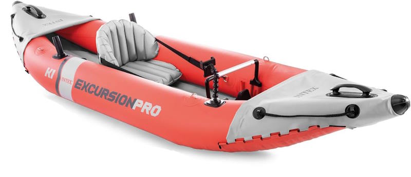KAYAK INFLABLE PESCA: SI O NO ? 2 intex excursion k1 kayak hinchable 1 plaza